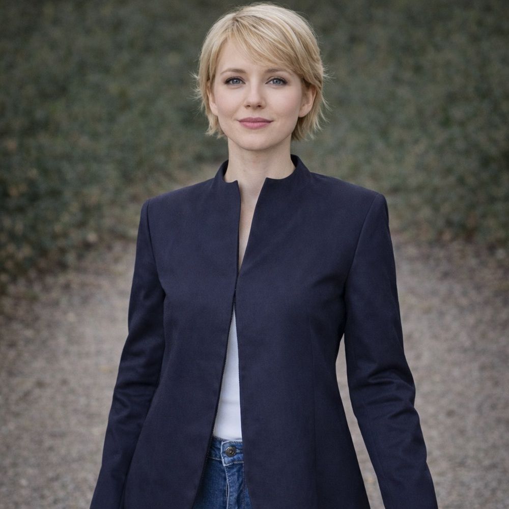 Emmanuel Ungaro Fitted Minimalist Grey Jacket